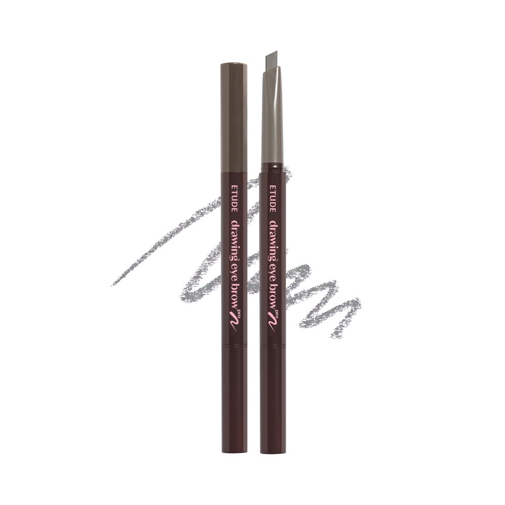 ETUDE Drawing Eye Brow Pro (Dark Brown) Eyebrow Pencil for women, Microblading, Long Lasting, Soft Textured Natural Daily Look, Korean Makeup, Beauty (0.008 Ounce)