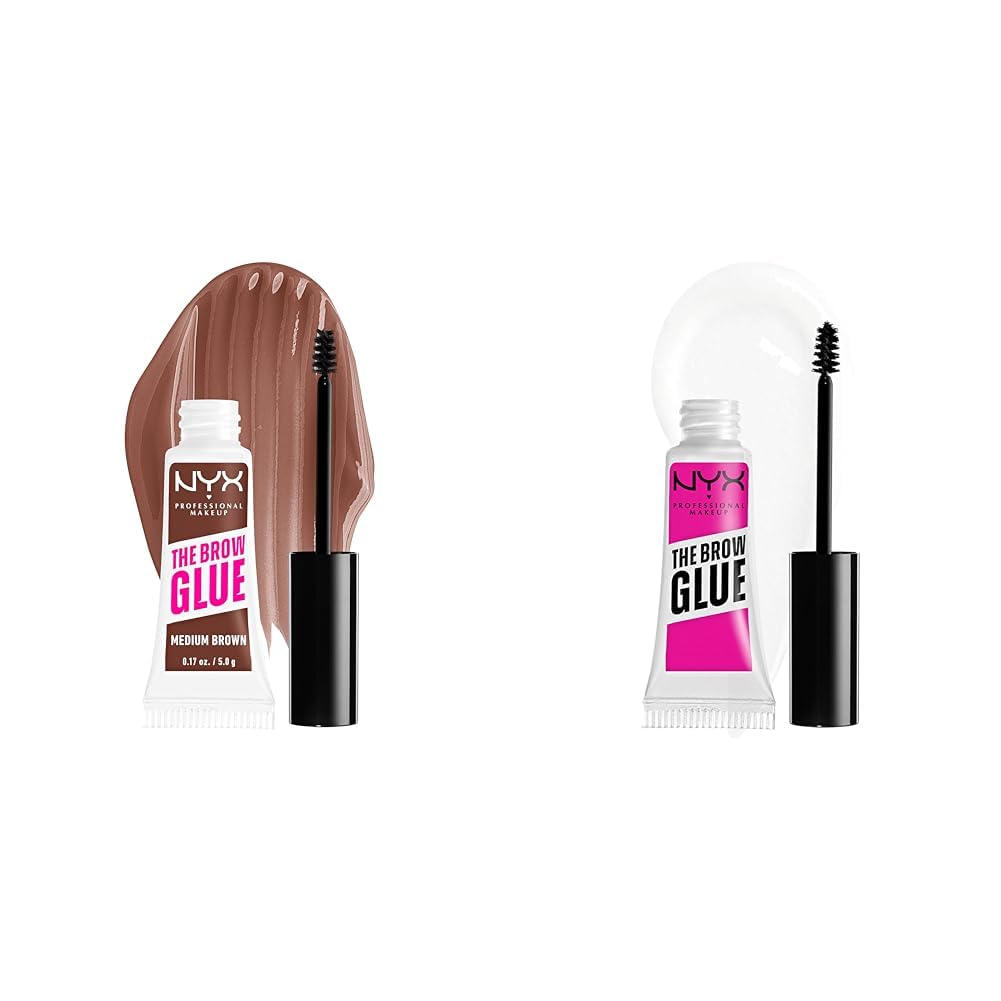NYX PROFESSIONAL MAKEUP The Brow Glue, Extreme Hold Eyebrow Gel - Clear
