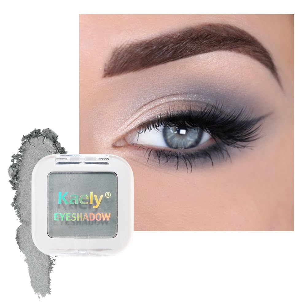 Kaely Dusty Pink Champagne Shimmer Single Eyeshadow Makeup, Rose Gold Neutral Powder Matte Eye Shadow for Older Women, Monochrome Eye Shadow Palette Pigmented Waterproof, Lightweight Blendable, 03