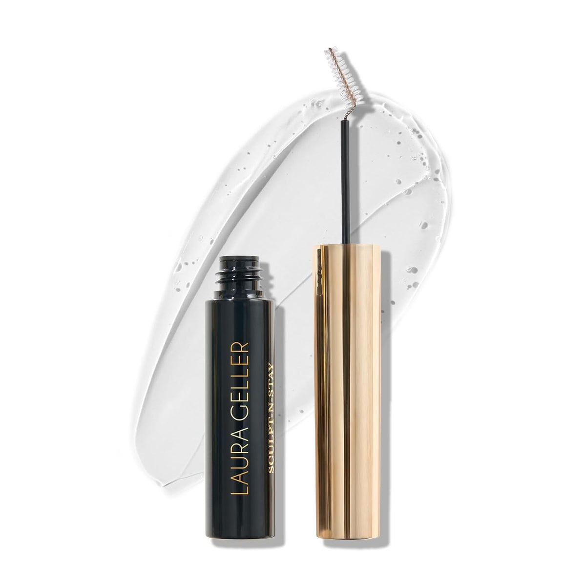 LAURA GELLER Sculpt-n-Stay 2-in-1 Eyebrow Pencil & Gel, Dark Brown