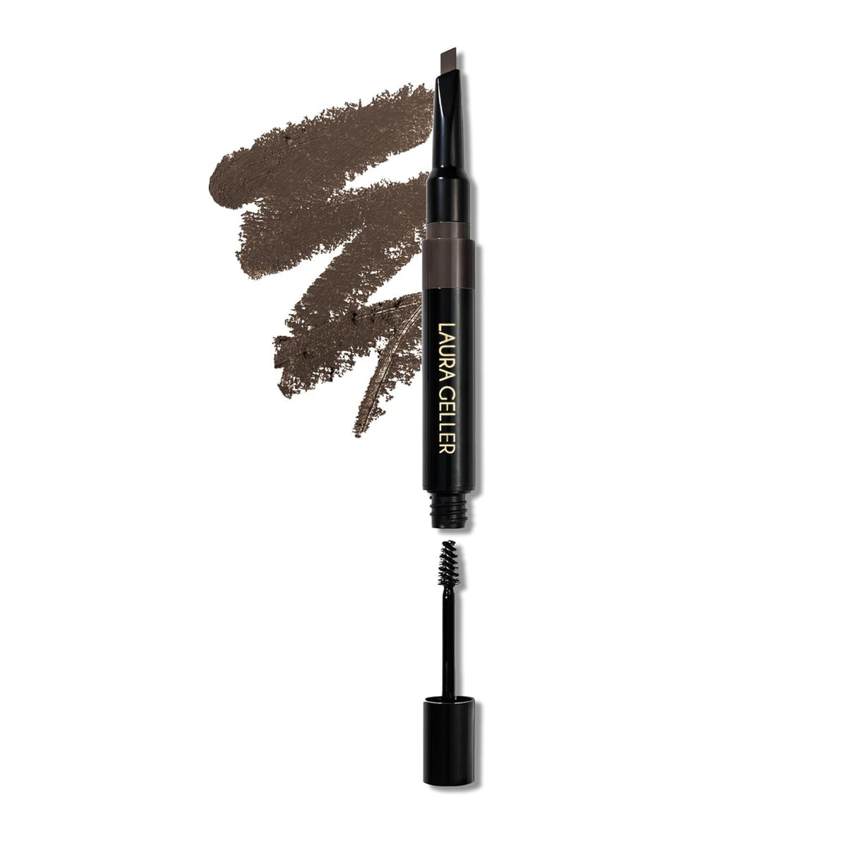 LAURA GELLER Sculpt-n-Stay 2-in-1 Eyebrow Pencil & Gel, Dark Brown