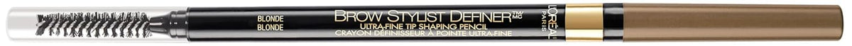 L'Oreal Paris Makeup Brow Stylist Definer Waterproof Eyebrow Pencil, Ultra-Fine Mechanical Pencil, Draws Tiny Brow Hairs and Fills in Sparse Areas and Gaps, Brunette, 0.003 Ounce (Pack of 2)