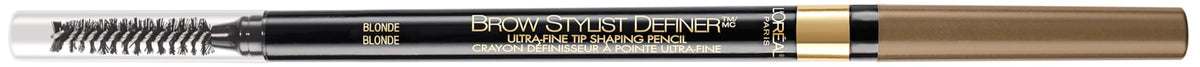 L'Oreal Paris Makeup Brow Stylist Definer Waterproof Eyebrow Pencil, Ultra-Fine Mechanical Pencil, Draws Tiny Brow Hairs and Fills in Sparse Areas and Gaps, Dark Brunette, 0.11 Ounce (Pack of 2)