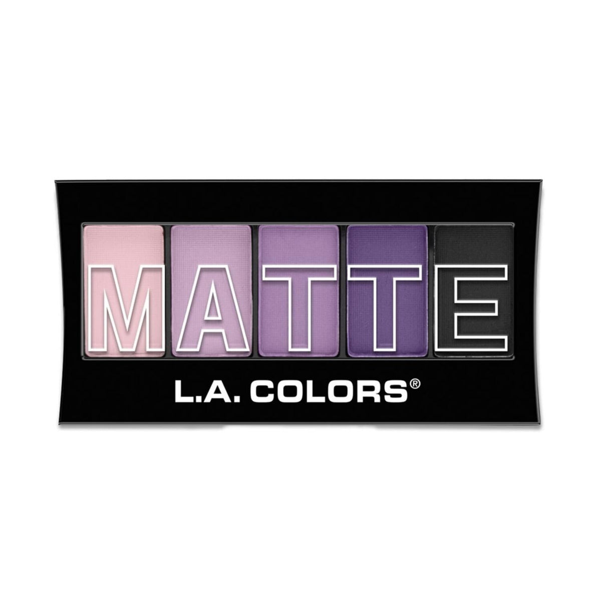 L.A. COLORS 5 Color Matte Eyeshadow, Purple Cashmere CEM473