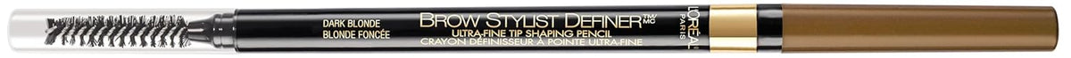 L'Oreal Paris Makeup Brow Stylist Definer Waterproof Eyebrow Pencil, Ultra-Fine Mechanical Pencil, Draws Tiny Brow Hairs and Fills in Sparse Areas and Gaps, Dark Blonde, 0.003 Ounce (Pack of 2)