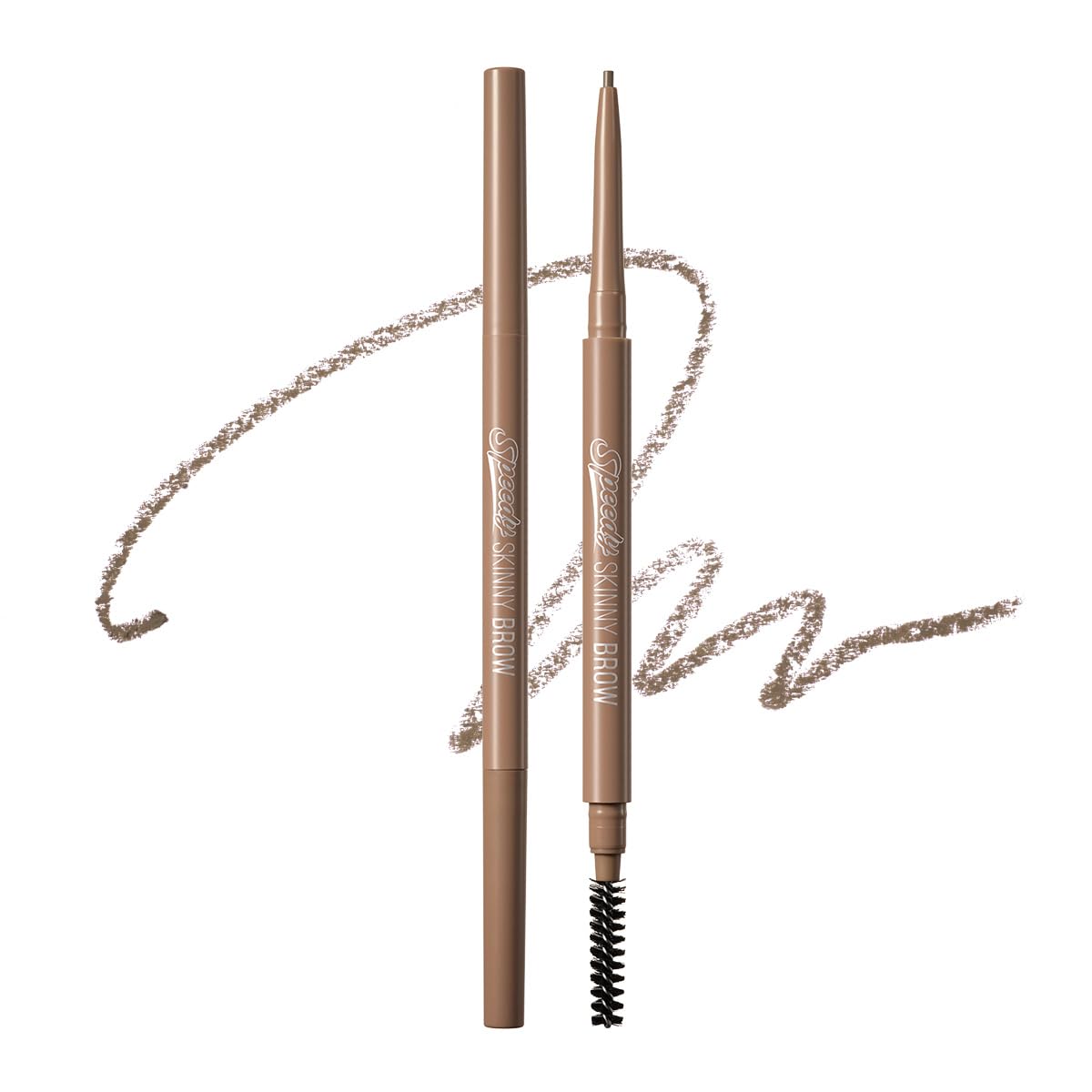 PERIPERA Speedy Skinny Brow (09 Taupe Brown),1.5mm Precise Eyebrow Pencil, Dual-Sided Fine Tip Shades, Define Fills Brow Make up, K Beauty, Korean Make-up, Safe for Sensitive Skin