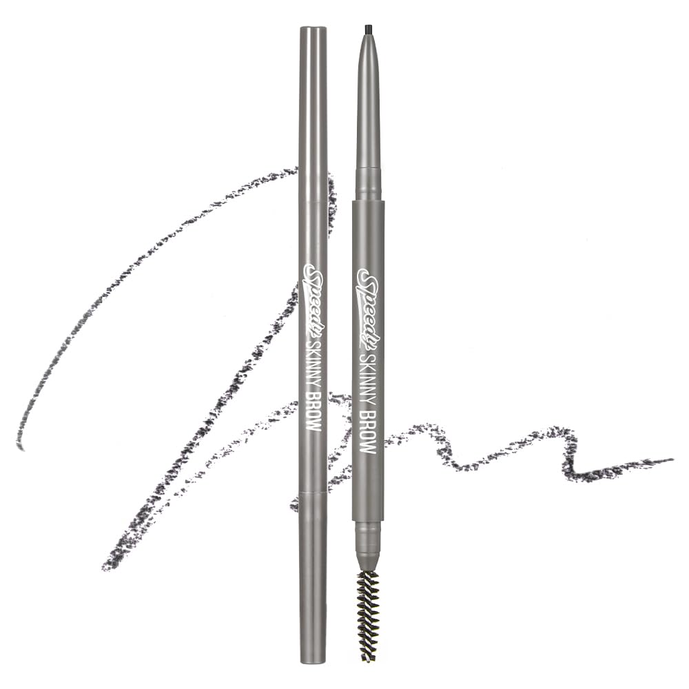 PERIPERA Speedy Skinny Brow (09 Taupe Brown),1.5mm Precise Eyebrow Pencil, Dual-Sided Fine Tip Shades, Define Fills Brow Make up, K Beauty, Korean Make-up, Safe for Sensitive Skin