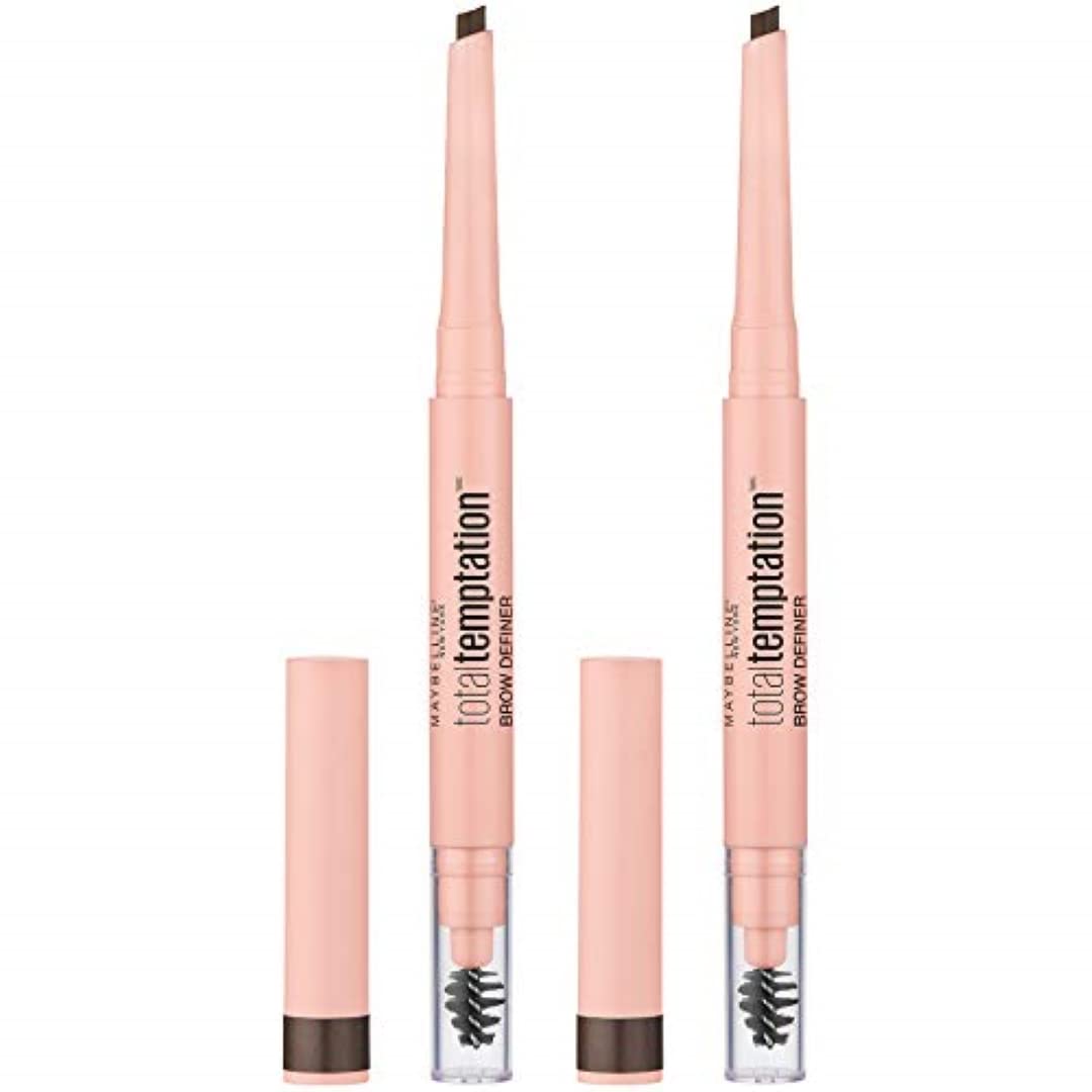 Maybelline Total Temptation Eyebrow Definer Pencil, Medium Brown, 1 Count