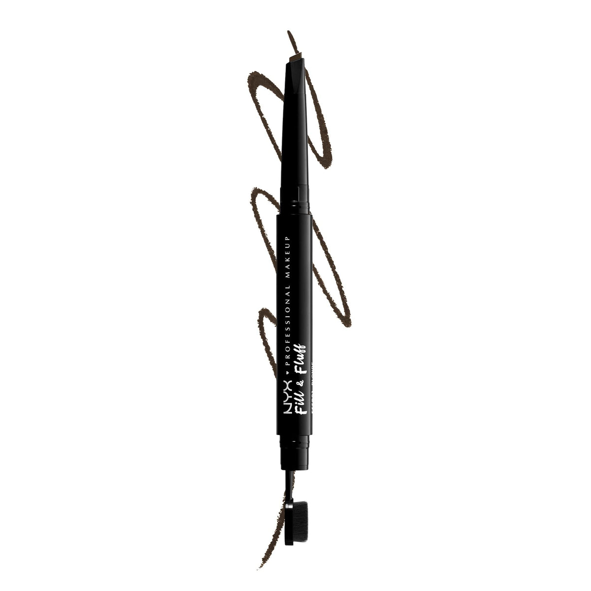 NYX PROFESSIONAL MAKEUP Fill & Fluff Eyebrow Pomade Pencil, Black