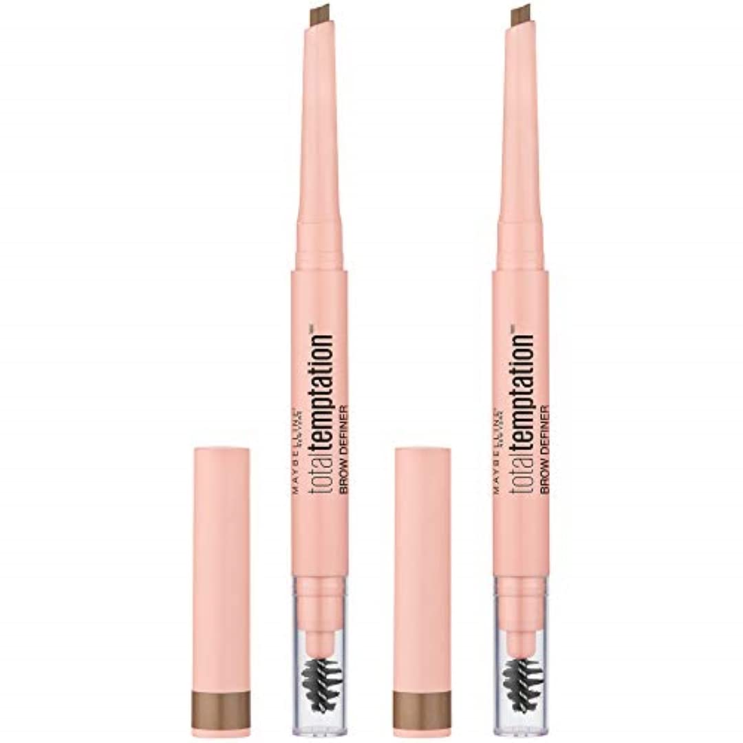 Maybelline Total Temptation Eyebrow Definer Pencil, Medium Brown, 1 Count