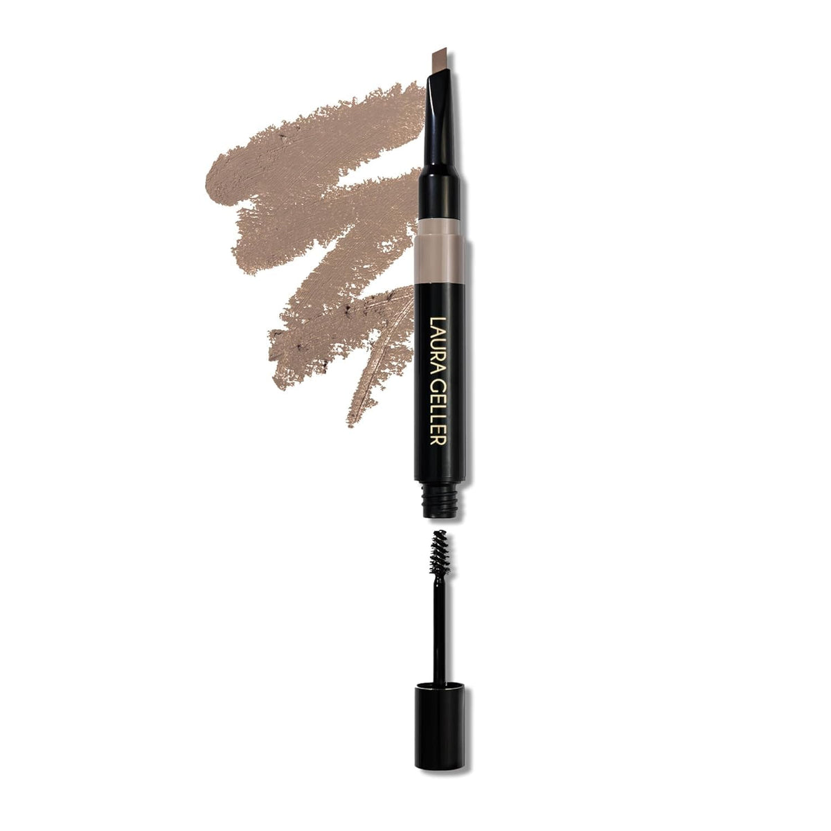 LAURA GELLER Sculpt-n-Stay 2-in-1 Eyebrow Pencil & Gel, Dark Brown