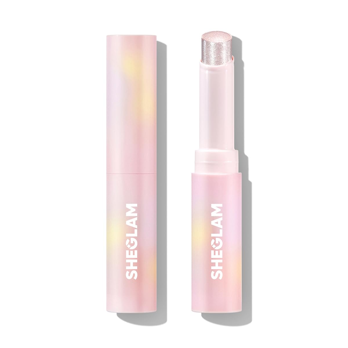 SHEGLAM Crystal Jelly Glaze Stick Eye Shadow Stick Eyeliner Brightener Pencil Crayon with Brush Easy to Blend Long Lasting Shimmer Eyeshadow-Champagne Gleam