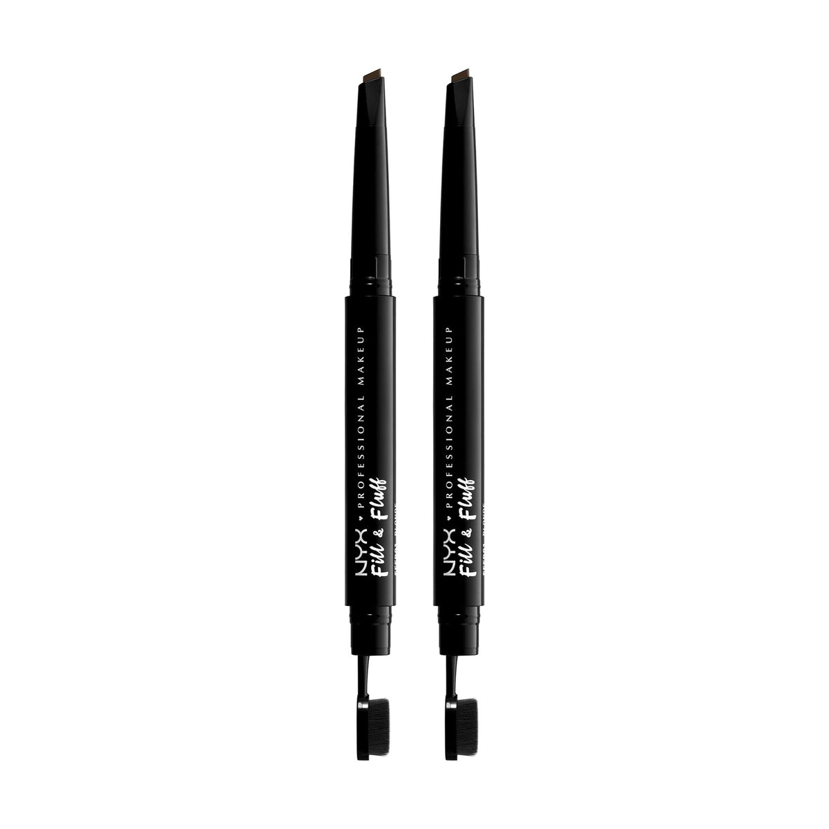 NYX PROFESSIONAL MAKEUP Fill & Fluff Eyebrow Pomade Pencil, Black