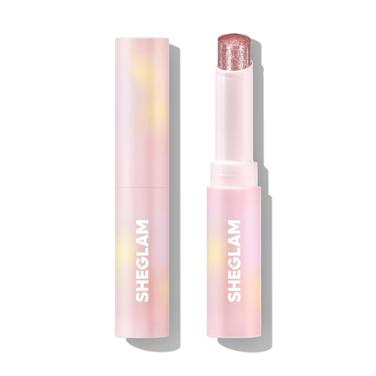 SHEGLAM Crystal Jelly Glaze Stick Eye Shadow Stick Eyeliner Brightener Pencil Crayon with Brush Easy to Blend Long Lasting Shimmer Eyeshadow-Champagne Gleam