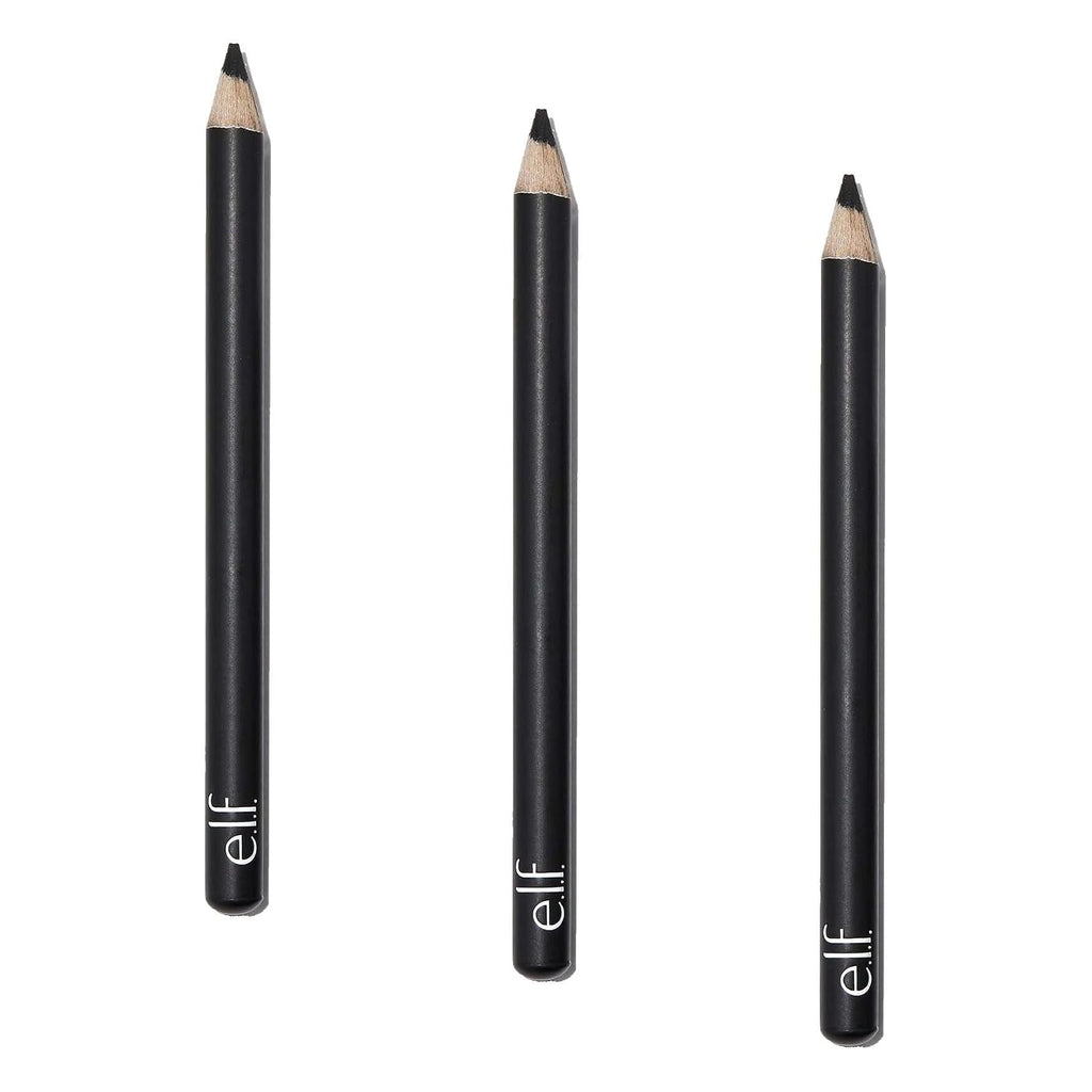 e.l.f. Satin Eyeliner Pencil, Smooth Glide Eyeliner For A Satin Finish, Includes A Built-In Sharpener, Vegan & Cruelty-Free, Black