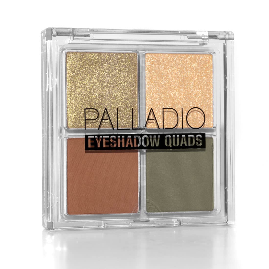 Palladio Eyeshadow Quads Velvety Pigmented Blendable Matte, Metallic & Shimmer Finishes, Creamy Formula, Four Way Quad Eye Shadow Palette, Talc-Free (Girly)