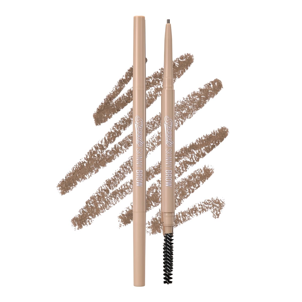 PERIPERA Speedy Skinny Brow (09 Taupe Brown),1.5mm Precise Eyebrow Pencil, Dual-Sided Fine Tip Shades, Define Fills Brow Make up, K Beauty, Korean Make-up, Safe for Sensitive Skin