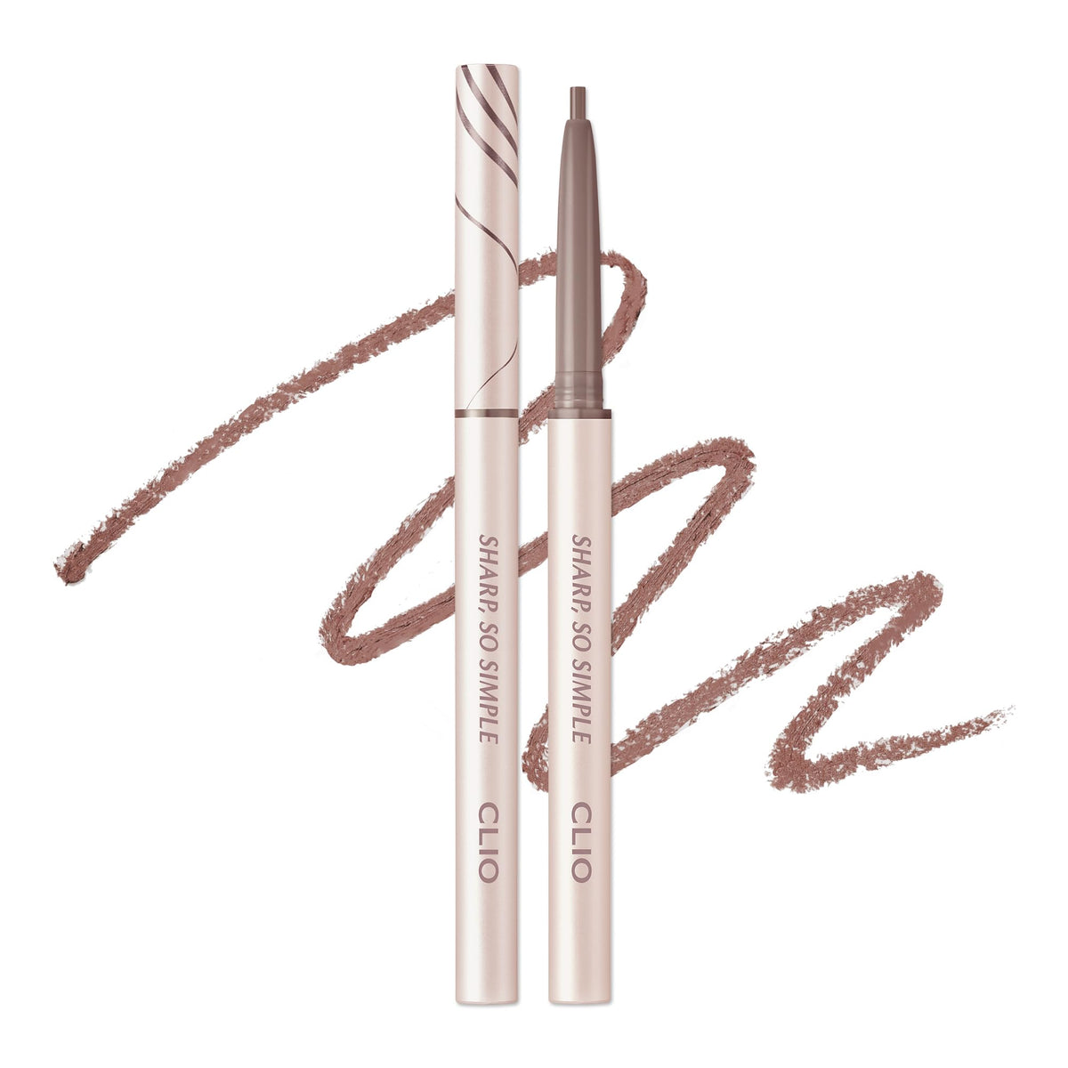 CLIO Sharp So Simple Waterproof Pencil Liner, 2mm Ultra-Slim Thin Precision Tip, Tug Free Glide, Smudge Proof Long Wear Formula, Safe for Sensitive Eyes, Easy Control For Daily Makeup (001 Black)