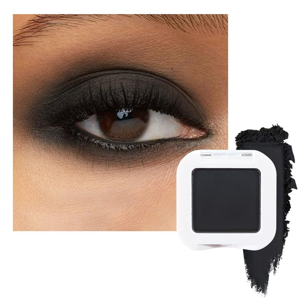 evpct Mauve Taupe Plum Matte Single Eye Shadow Palette Makeup for Older Women, Plum Lavender Purple Natural Cream Eyeshadow Palette for Green Eyes, High Pigment Mini Monochrome Eyeshadow