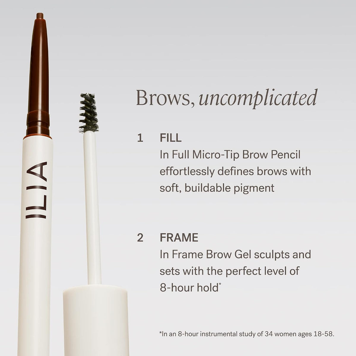 ILIA - In Full Micro-Tip Brow Pencil (Dark Brown)