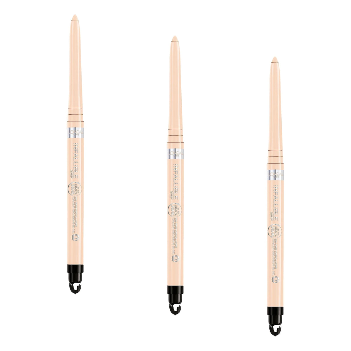 L'Oreal Paris Infallible Grip Mechanical Gel Eyeliner Pencil, Smudge-Resistant, Waterproof Eye Makeup with Up to 36HR Wear, Brown Denim, 0.01 Oz