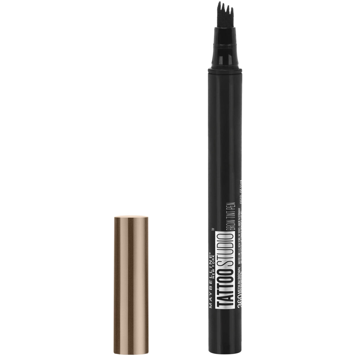 Maybelline New York TattooStudio Brow Tint Pen Makeup, Deep Brown, 0.037 fl. oz.