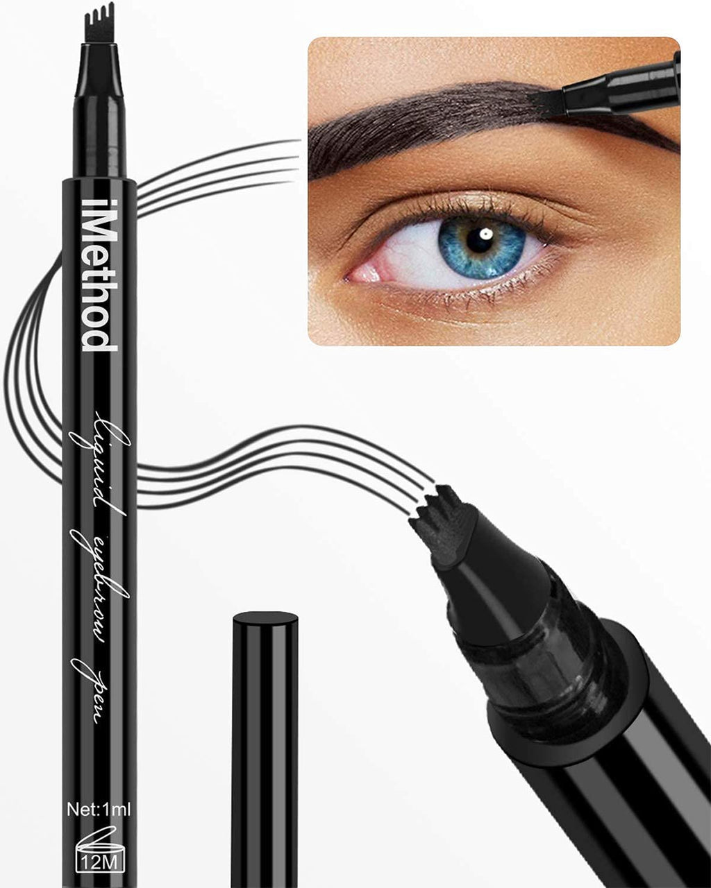 iMethod Eyebrow Pen Creates Natural Looking Brows, Light Brown