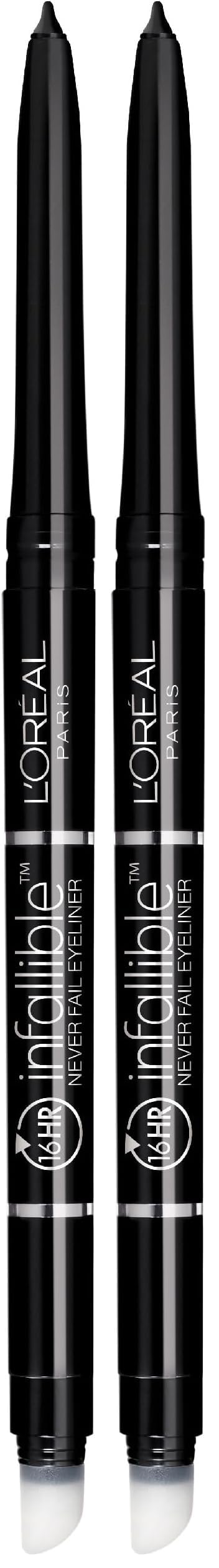 L'Oreal Paris Makeup Infallible Never Fail Original Mechanical Pencil Eyeliner with Built in Sharpener, Brown, 0.008 oz.