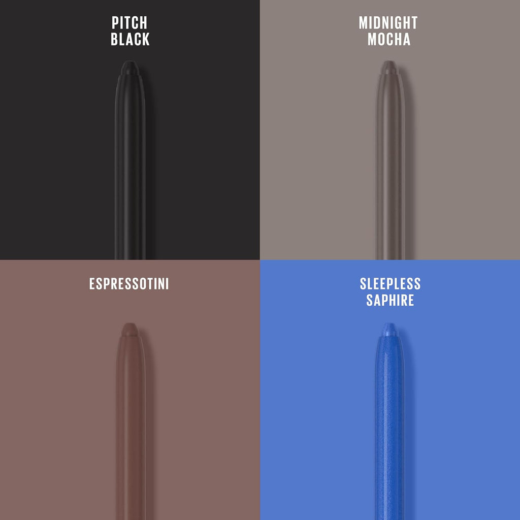 Maybelline Tattoo Studio Automatic Gel Pencil Waterproof Eyeliner, Blendable, Smudge Resistant, Matte Eyeliner For Up To 36HR Wear, Expressotini (Smokey Brown), Packaging May Vary