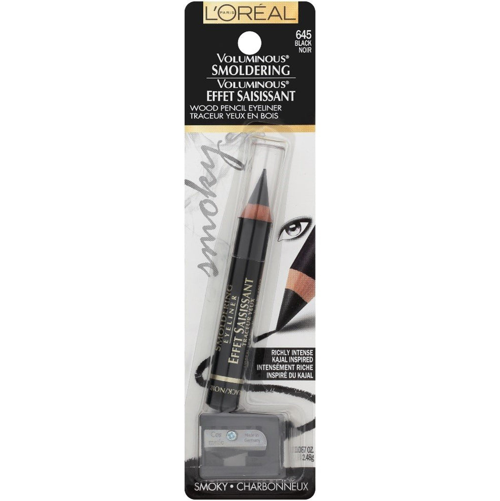 L'Oreal Paris Voluminous Smoldering Eyeliner, Black, 0.056 Oz, 1 Count