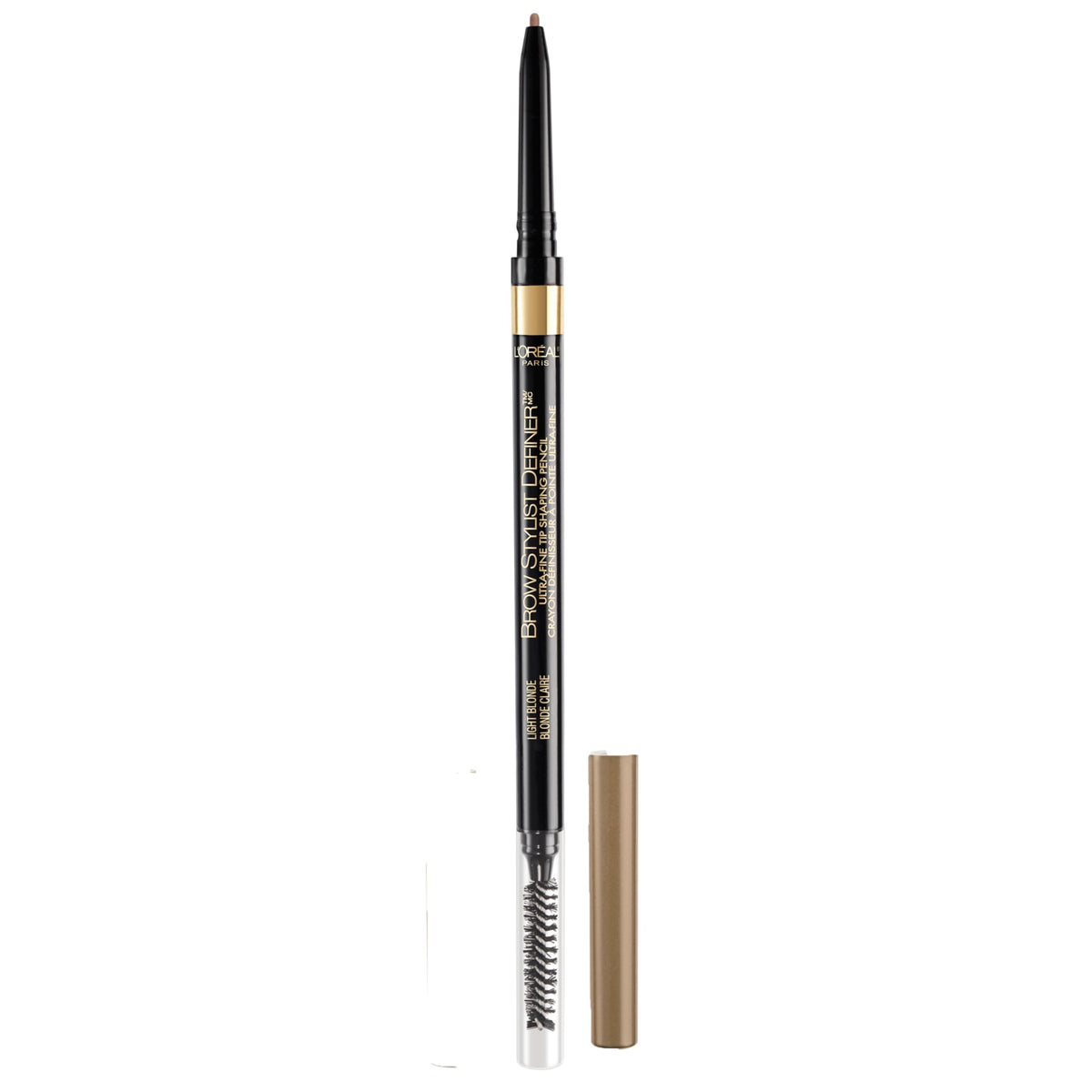 L'Oreal Paris Makeup Brow Stylist Definer Waterproof Eyebrow Pencil, Ultra-Fine Mechanical Pencil, Draws Tiny Brow Hairs and Fills in Sparse Areas and Gaps, Dark Brunette, 0.11 Ounce (Pack of 2)
