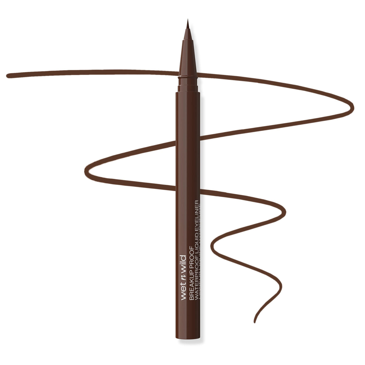 wet n wild Mega Last Breakup Proof Liquid Eyeliner - Ultra-Fine Brush, Waterproof, 16-Hour Long-Lasting Wear- Cruelty-Free & Vegan - Black