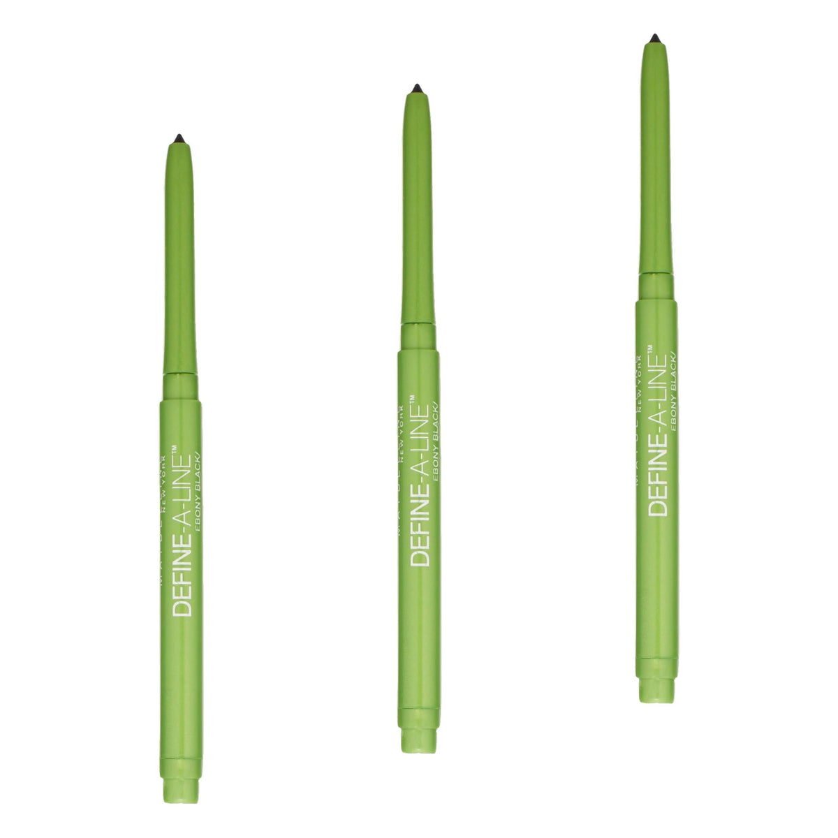 MAYBELLINE New York Define-A-Line Eyeliner, Ebony Black, 0.01 Ounce
