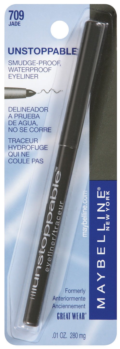 Maybelline Unstoppable Waterproof Mechanical Grey Eyeliner Pencil, Easy to Apply, Smooth Glide, Up to 24 Hour Wear, Pewter