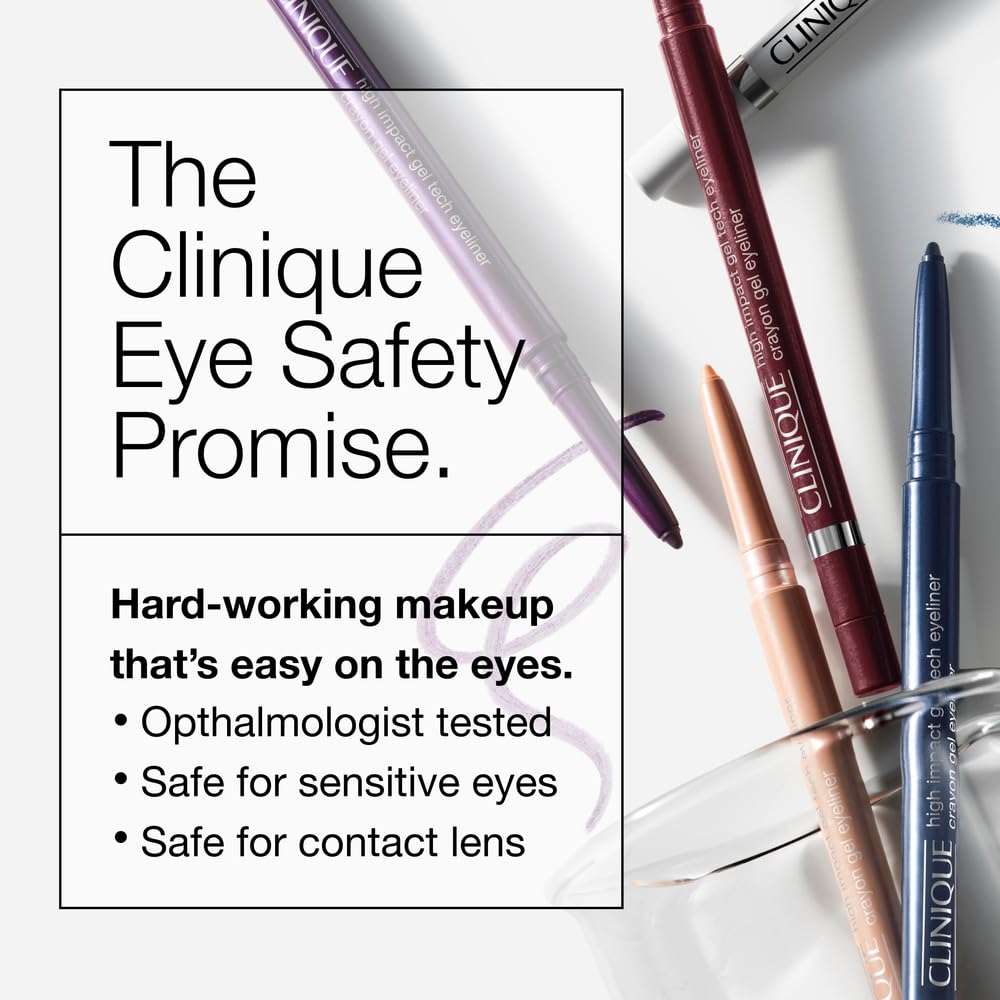 Clinique High Impact Gel Tech Eyeliner | Waterproof, Smudge Resistant + Safe For Sensitive Eyes
