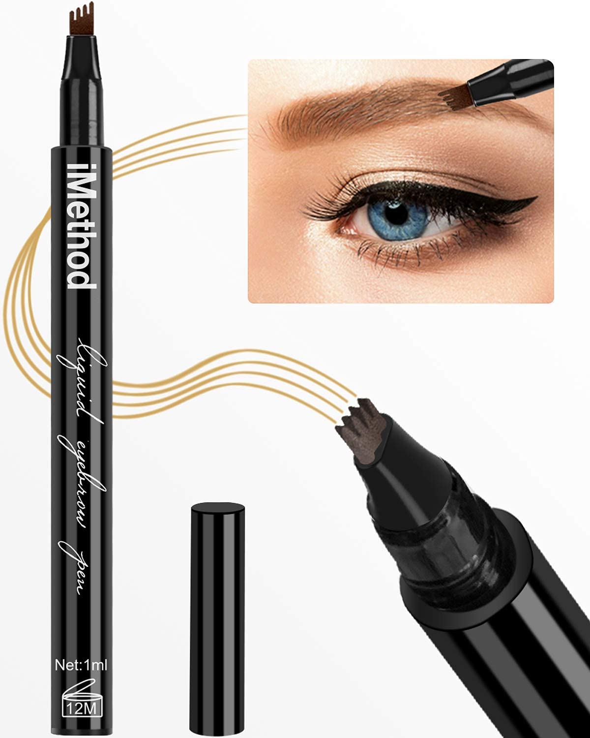 iMethod Eyebrow Pen Creates Natural Looking Brows, Light Brown