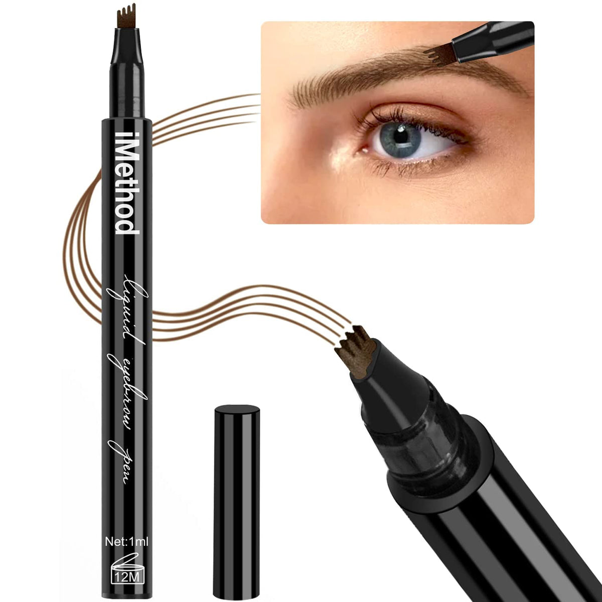 iMethod Eyebrow Pen Creates Natural Looking Brows, Light Brown
