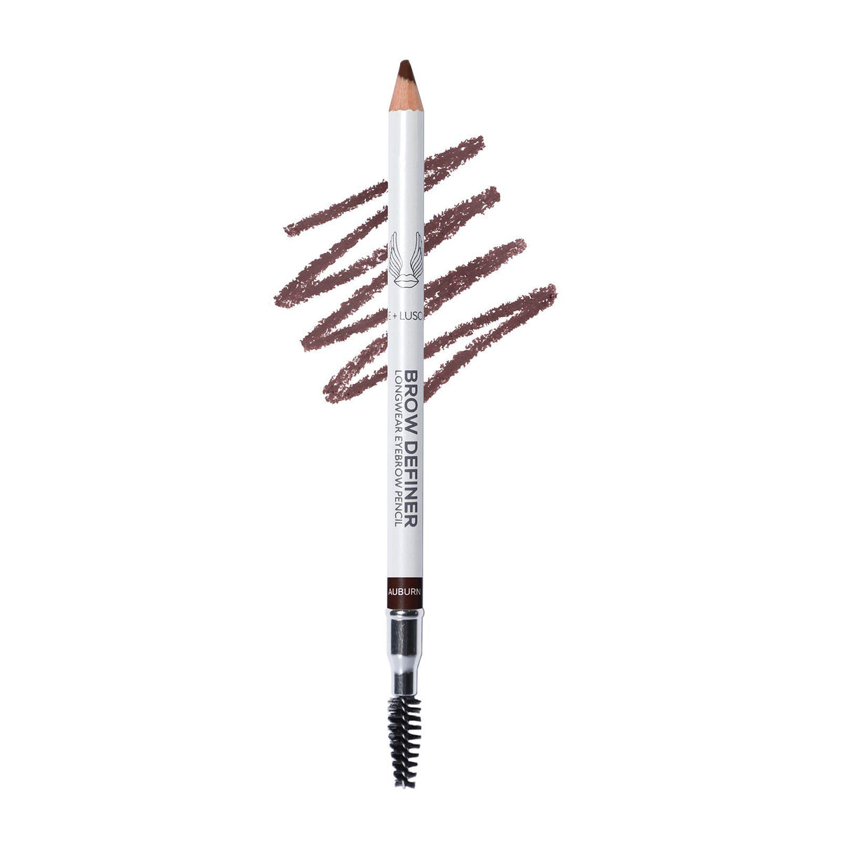 True + Luscious Brow Definer Pencil | Pomade and Powder Combo with Organic Castor Oil | Fills Shapes Eyebrows Waterproof Long-Lasting Vegan Cruelty-Free Clean Waterproof | Taupe (Universal)