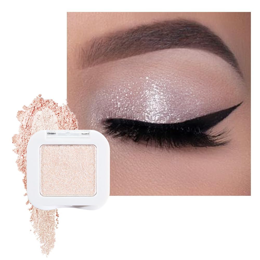 evpct Mauve Taupe Plum Matte Single Eye Shadow Palette Makeup for Older Women, Plum Lavender Purple Natural Cream Eyeshadow Palette for Green Eyes, High Pigment Mini Monochrome Eyeshadow