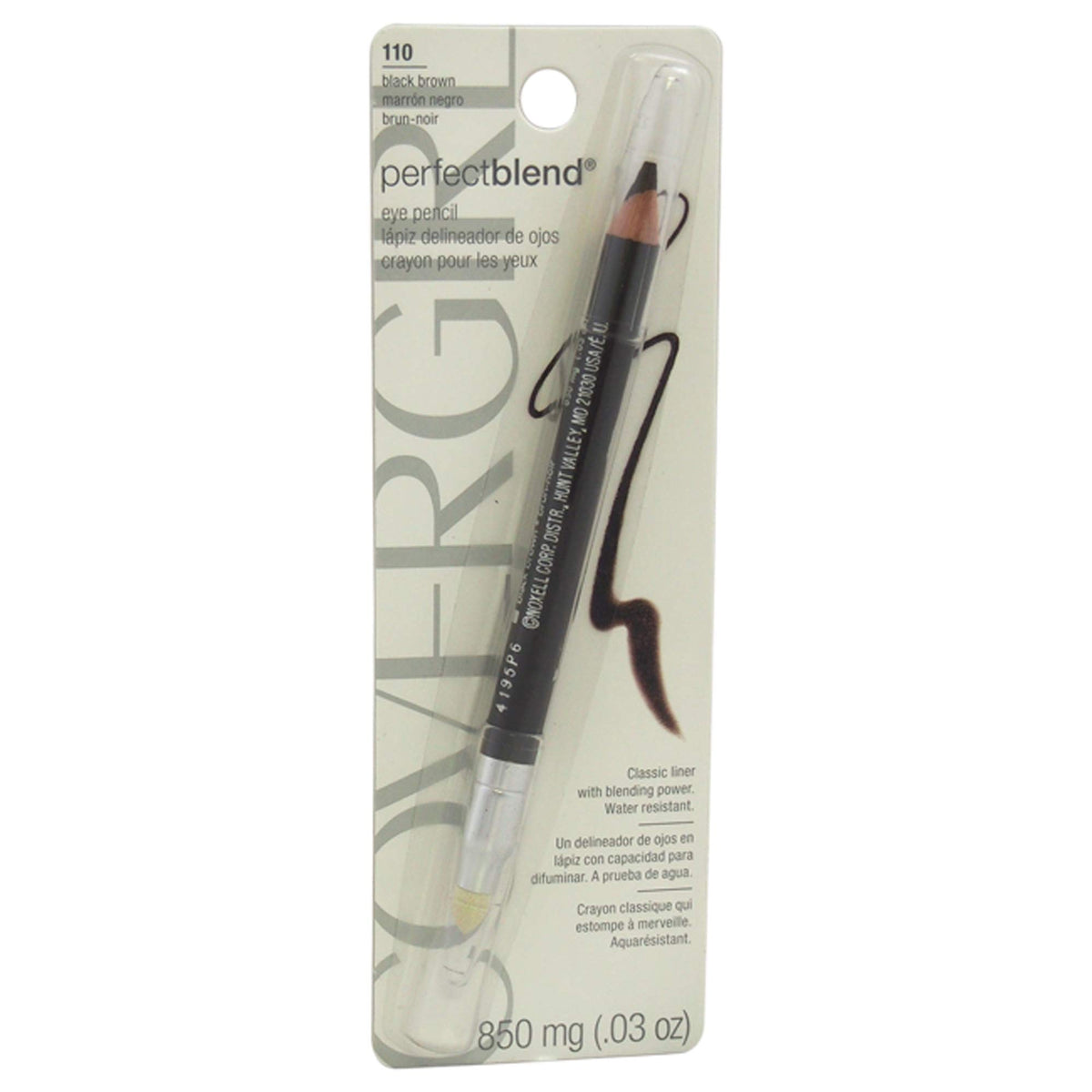 COVERGIRL Perfect Point Plus Blend Eye Pencil, Black Brown