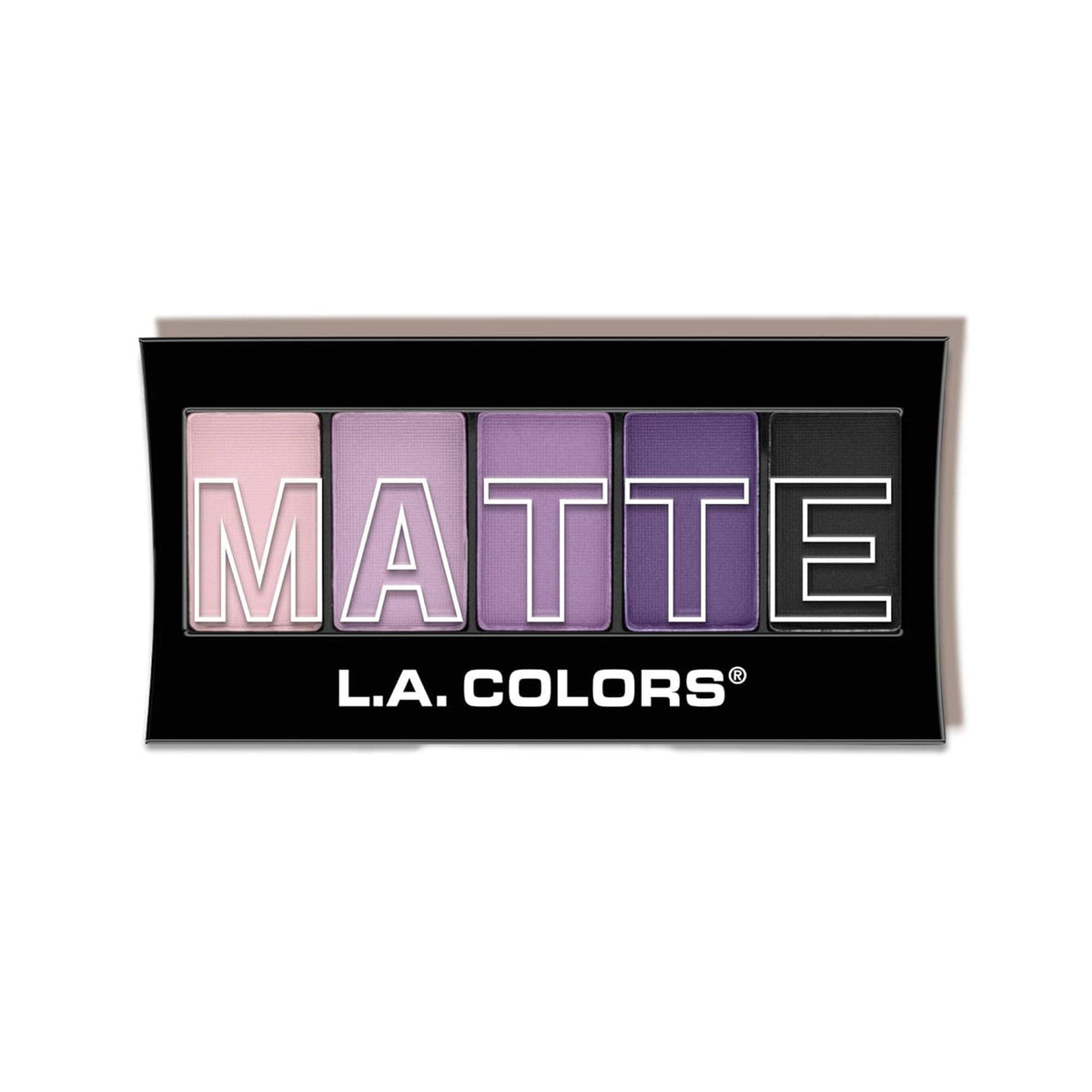 L.A. COLORS 5 Color Matte Eyeshadow, Purple Cashmere CEM473