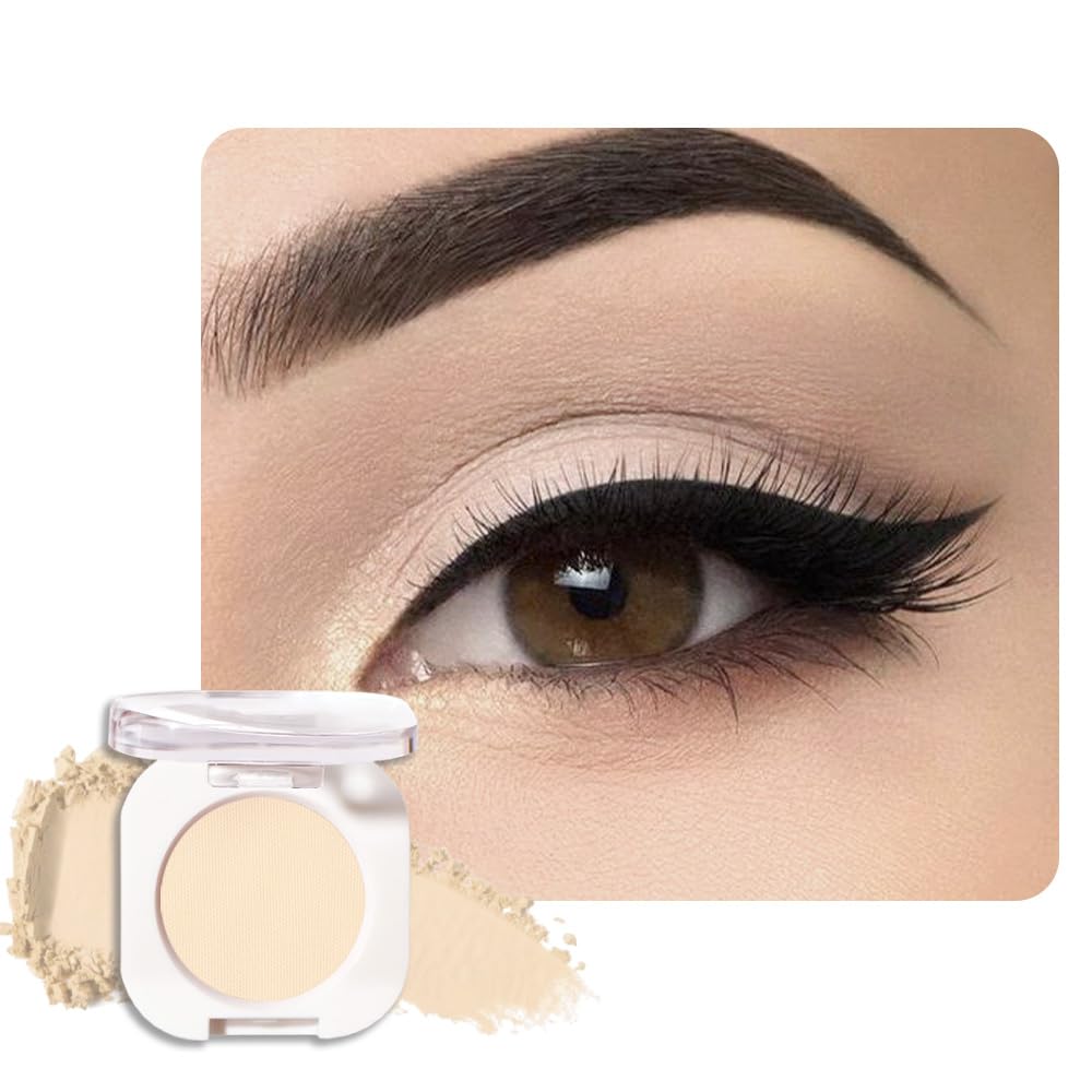 Champagne Shimmer Cream Eyeshadow, Light Gold Sheer Metallic Glow Glitter Eye Shadow for Mature Skin, Lightweight Blendable, Subtle Shimmer, Crease-Proof, Vegan & Cruelty-Free Sombras para Ojos