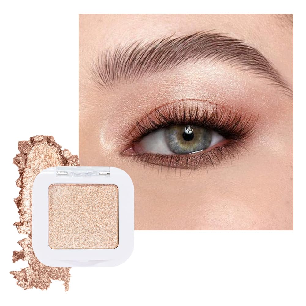 evpct Mauve Taupe Plum Matte Single Eye Shadow Palette Makeup for Older Women, Plum Lavender Purple Natural Cream Eyeshadow Palette for Green Eyes, High Pigment Mini Monochrome Eyeshadow