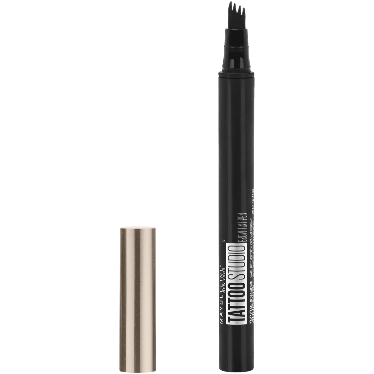 Maybelline New York TattooStudio Brow Tint Pen Makeup, Deep Brown, 0.037 fl. oz.