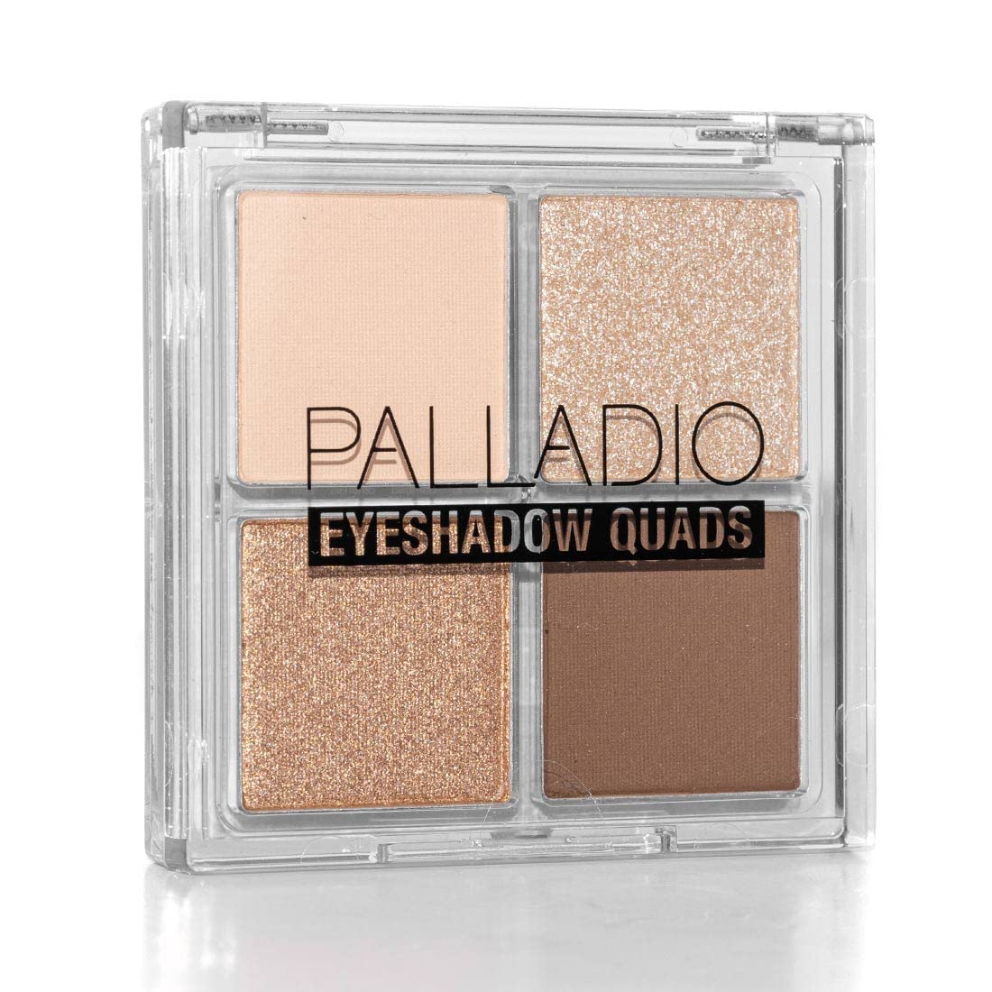 Palladio Eyeshadow Quads Velvety Pigmented Blendable Matte, Metallic & Shimmer Finishes, Creamy Formula, Four Way Quad Eye Shadow Palette, Talc-Free (Girly)