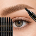 6-Piece 4-Fork Tip Eyebrow Pen Set（#03）