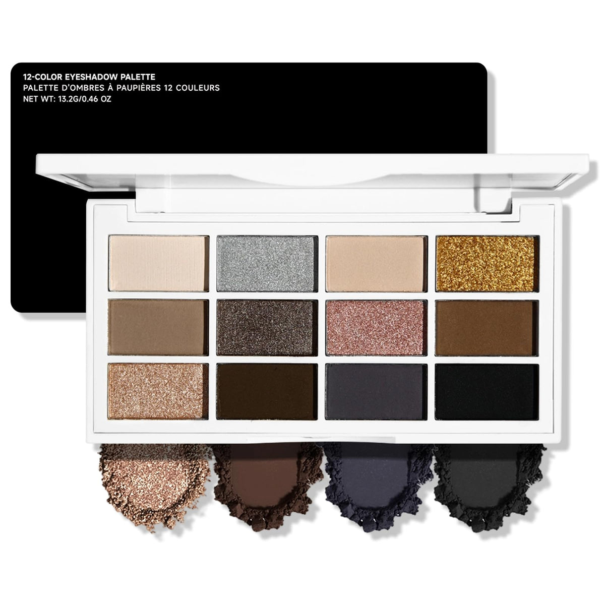 Erinde 10 Colors Matte Eyeshadow Palette, Grey Taupe Mavue Nude Eye Shadow for Older Women, Ultra Blendable Cool Toned Neutral Smokey Eye Shadow Palettes, Long Lasting Natural Smooth Texture, Cement