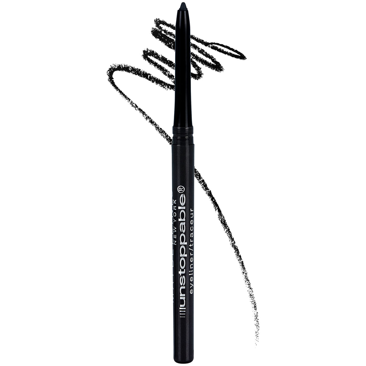 Maybelline Unstoppable Waterproof Mechanical Grey Eyeliner Pencil, Easy to Apply, Smooth Glide, Up to 24 Hour Wear, Pewter