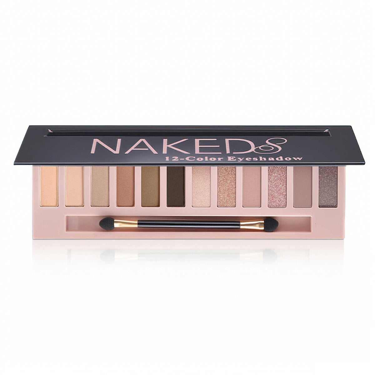 BOLOPER 2 Pack 12 Colors Makeup Nude Colors Eyeshadow Palette Natural Nude Matte Shimmer Glitter Pigment Eye Shadow Pallete Set Waterproof Smokey Professional Beauty Makeup Kit (2 PCS)