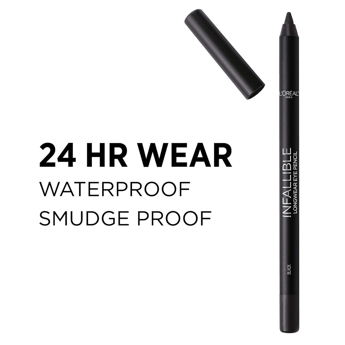 L'Oreal Paris Makeup Infallible Pro-Last Pencil Eyeliner, Waterproof and Smudge-Resistant, Glides on Easily to Create any Look, Bronze, 0.042 oz.